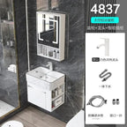 Minimalist Mini Bathroom Cabinet with Side Storage Ceramic — product photo 6 of 6