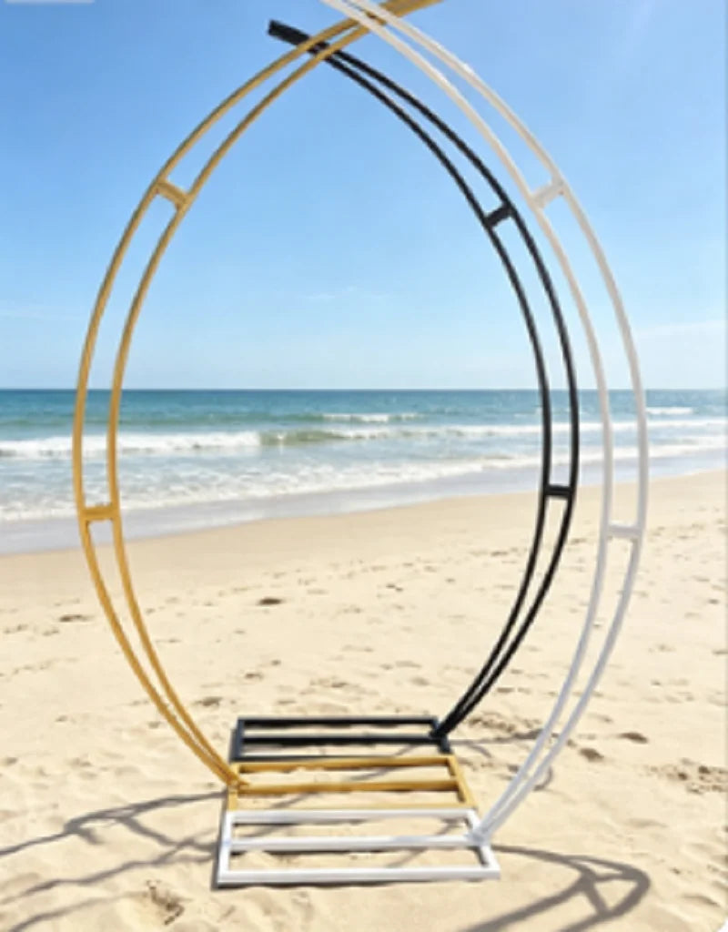 1/6pcs 2.4M Metal Iron Half Moon Shape Chandelier — product photo 4 of 6