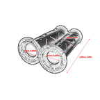 1pair 22mm Motorcycle Rubber Handlebar Grips Non-slip Motorbike — product photo 3 of 6