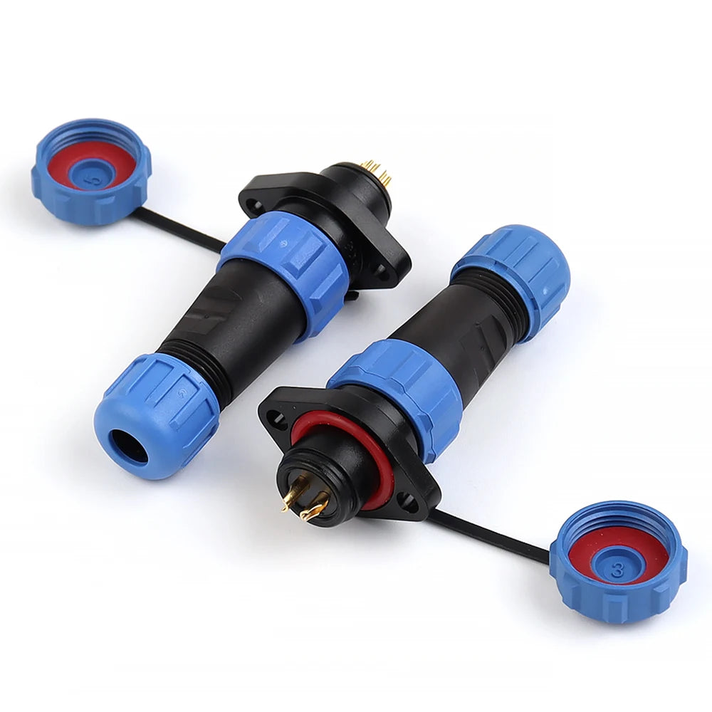 SP13 Flange Type Waterproof Connector Plug Socket Electrical — product photo 2 of 6