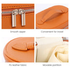 PU Leather Makeup Bag Large Capacity Portable Travel — product photo 5 of 6