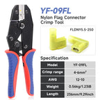 Flag Terminal Spade Female Connectors Crimping Tools L-shaped — product photo 3 of 6