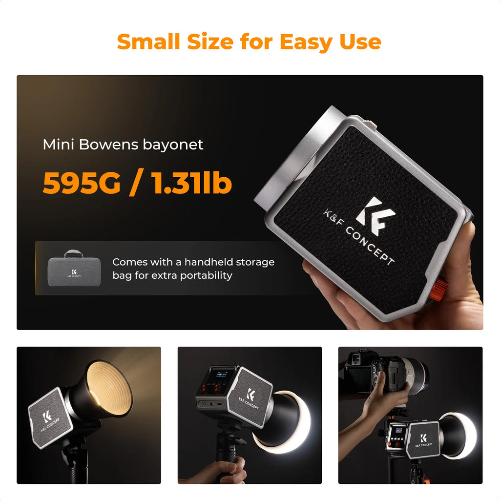 K&F CONCEPT PL-60B 5600K 60W COB Photography Light — product photo 5 of 6
