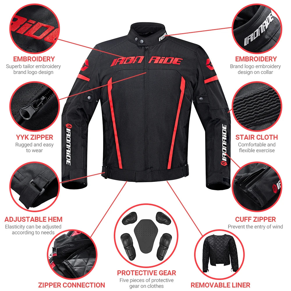 Waterproof Motorcycle Jacket Reflection Moto Motorcross Jacket Pants — product photo 2 of 5