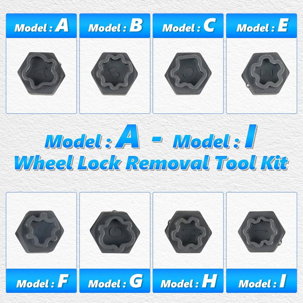 22Pcs Wheel Lock Nut Socket Set Anti-Theft Lug — product photo 2 of 6