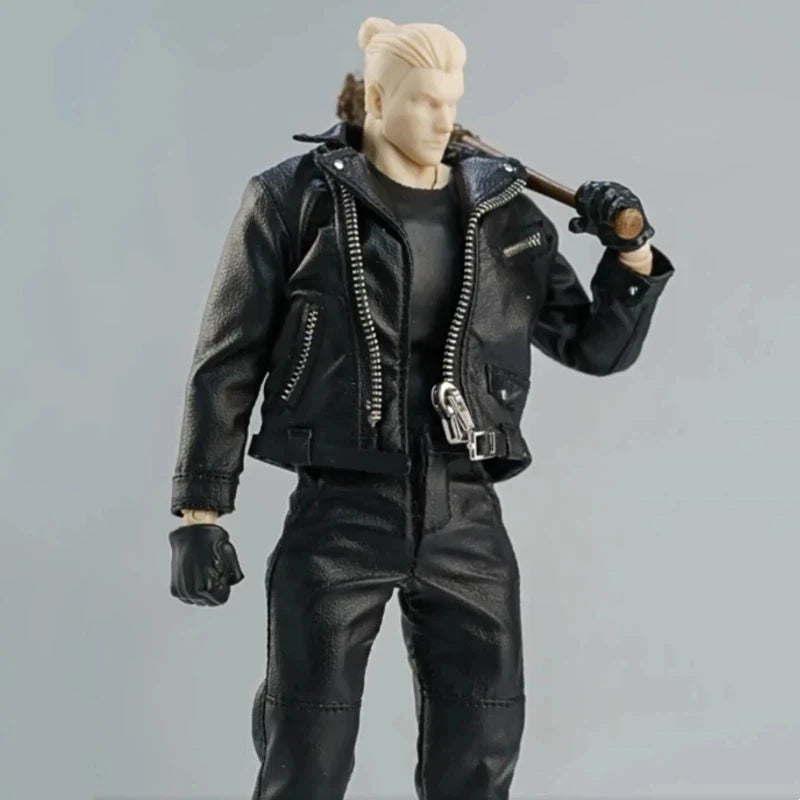 1: 12 Punk Biker Outfit Leather Jacket Pants Clothing — product photo 2 of 6