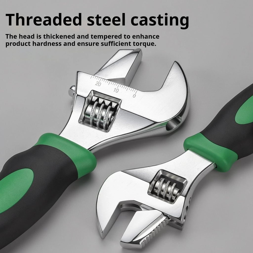 Short Handle Adjustable Wrench Mini Pipe Wrench Large — product photo 5 of 6