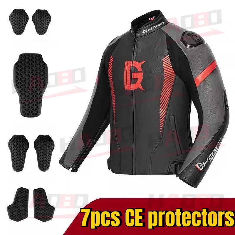 Men's All-Weather Waterproof PU Leather Motorcycle Jacket CE — product photo 2 of 6