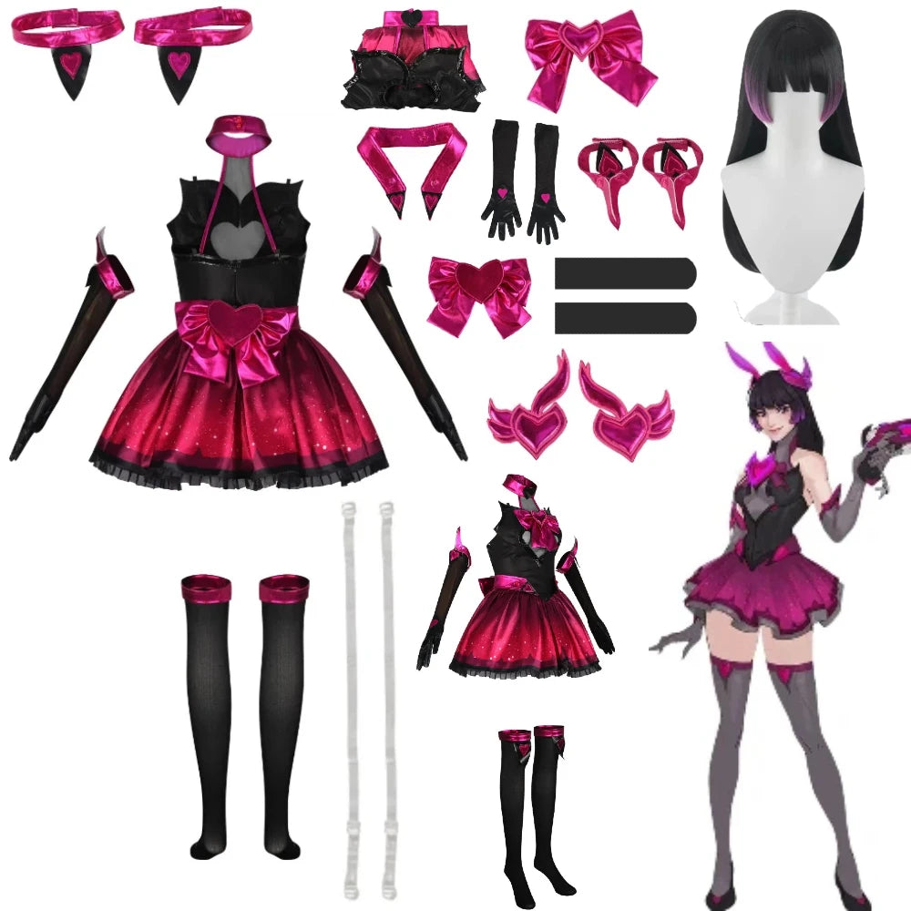 GAME Overwatch DVa Song Hana Night Phantom Cosplay — main product photo