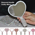 Cute Rhinestone Makeup Mirror Round Square Heart Shape — main product photo