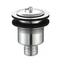 Stainless Steel Basin Drain Connector With Overflow Mop — main product photo