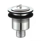 Stainless Steel Basin Drain Connector With Overflow Mop — main product photo