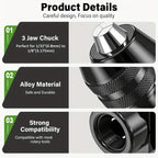 Premium Rotary Tool Chuck Set-Quick Change Drill Adapter — product photo 4 of 6