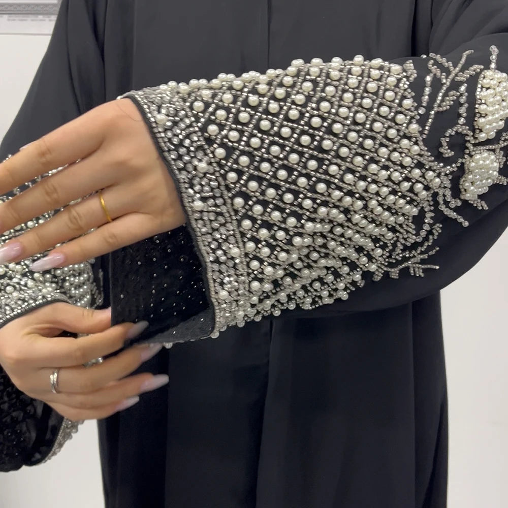 Luxury Ramadan Spring Summer 2026 Black Abaya Eid