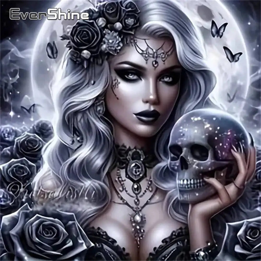 Evershine 5D DIY Diamond Embroidery Woman Portrait Painting — main product photo
