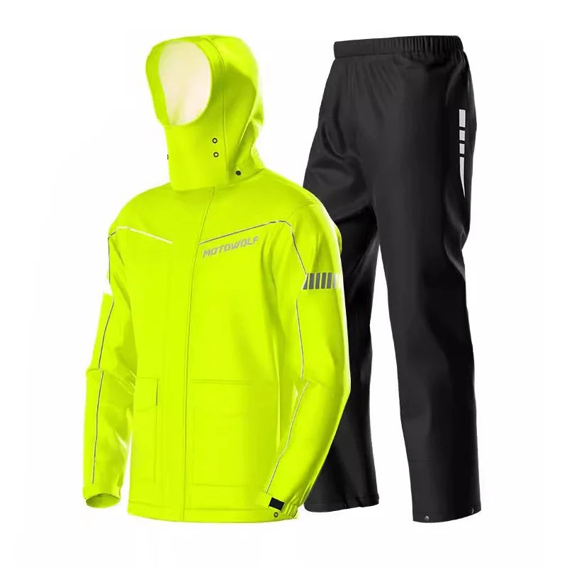 Motorcycle Rainsuit Waterproof Split Raincoat Suit Cycling Motorbike — product photo 6 of 6