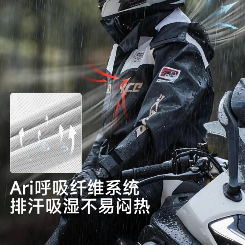 Motorcycle Split Raincoat Set Men Women Rainstorm Prevention — product photo 5 of 6