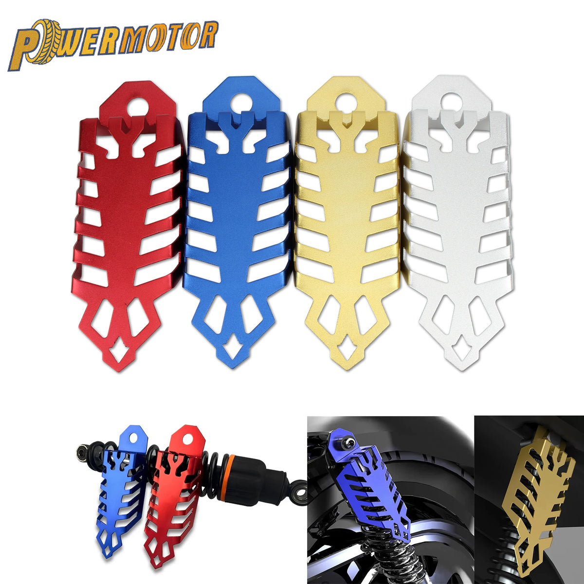 Universal Motorcycle Shock Absorber Protective Cover For Honda — main product photo