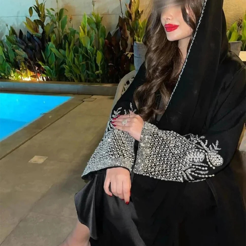 Luxury Ramadan Spring Summer 2026 Black Abaya Eid