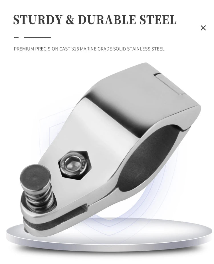 AndyMarine 316 Stainless Steel Boat Jaw Slide Bimini — product photo 6 of 6