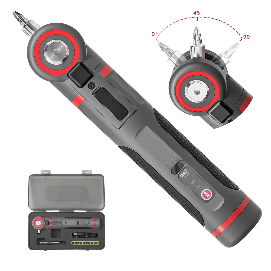 Adjustable angle mini electric screwdriver set