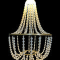 wedding hall European wrought iron pearl chandelier ceiling — main product photo