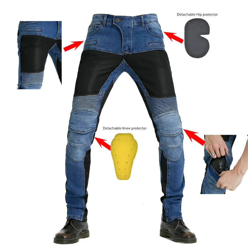 Motorcycle Riding Pants Aramid Protective Gear Touring Motorbike — main product photo