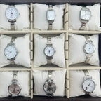 Unisex Elastic Stainless Steel Wristwatch Minimal Round Dial — main product photo