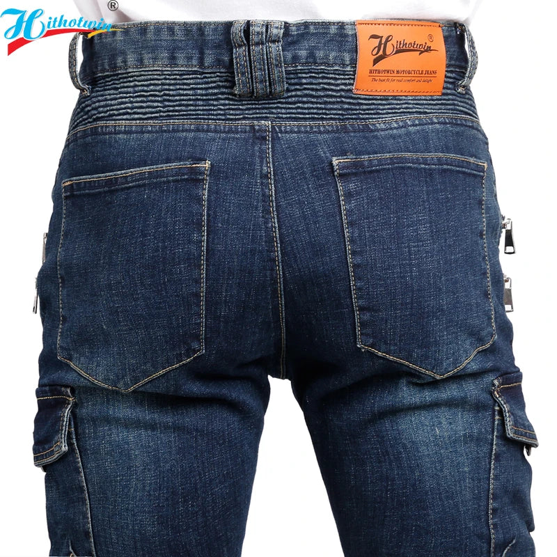 Men Motorcycle Riding Jeans Protective Pants Summer Riding — product photo 2 of 6