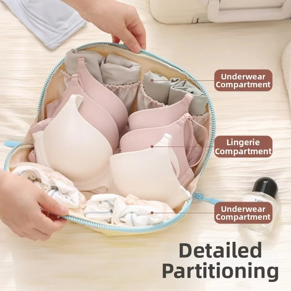 Travel Organizer Bag Large Capacity Underwear Storage Pouch — product photo 4 of 6