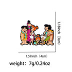 Cartoon Family Enamel Pin Funny Brooches Badges Lapel — product photo 2 of 6