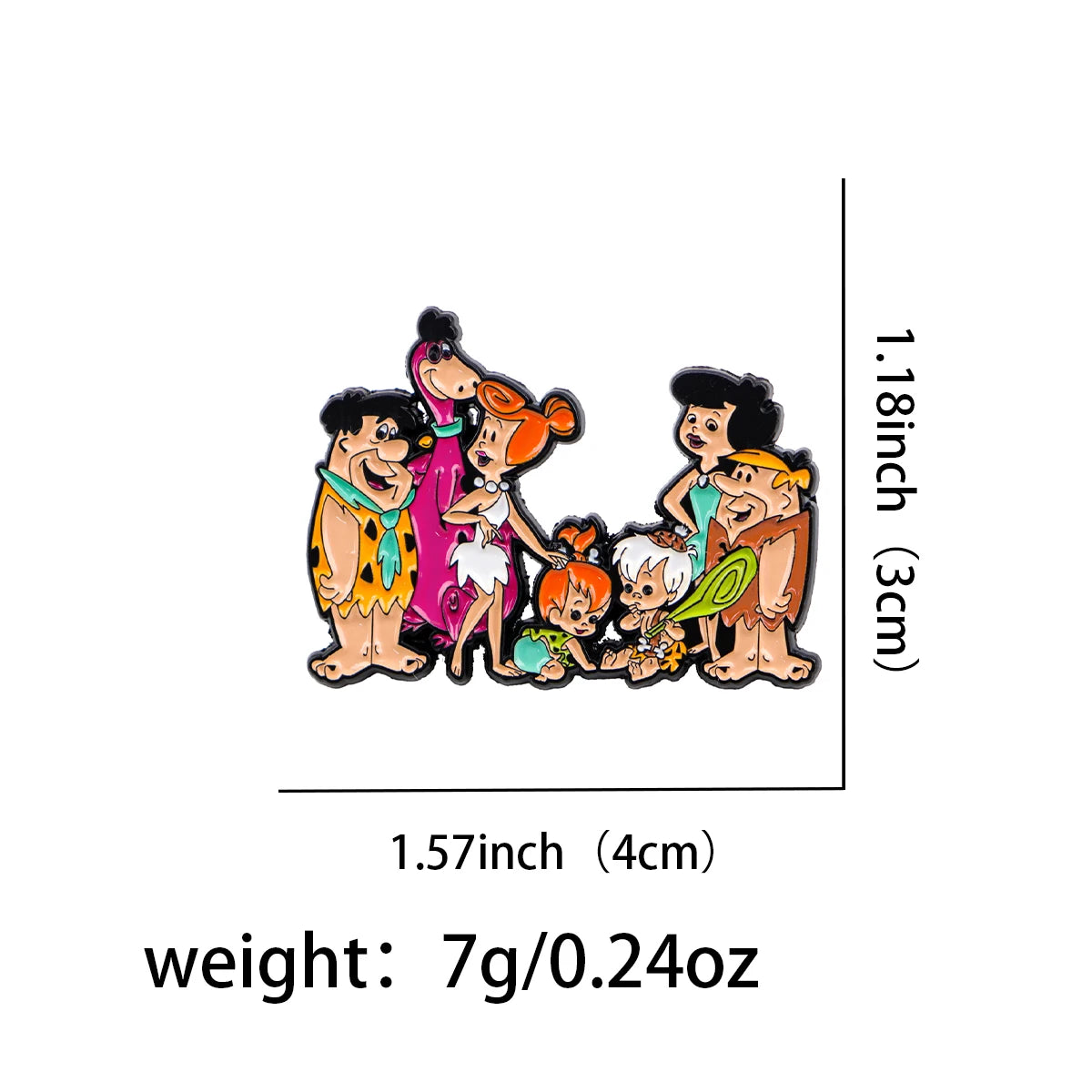 Cartoon Family Enamel Pin Funny Brooches Badges Lapel — product photo 2 of 6