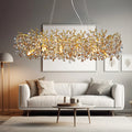 Chandelier With Crystals Lights Luxury Gold For Dining — main product photo