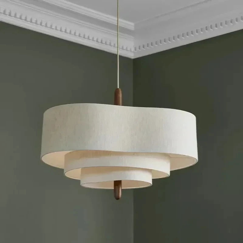 Japanese Wabi Sabi Cloth Pendant Light 15W — product photo 2 of 6