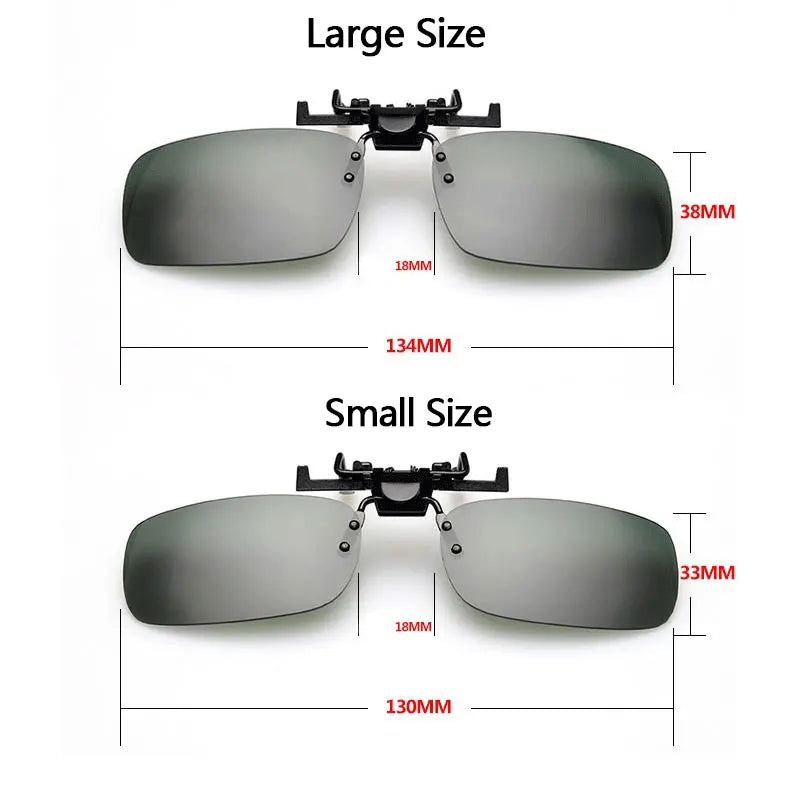 Car Night Safety Driving Glasses Clip On Sunglasses — product photo 5 of 6