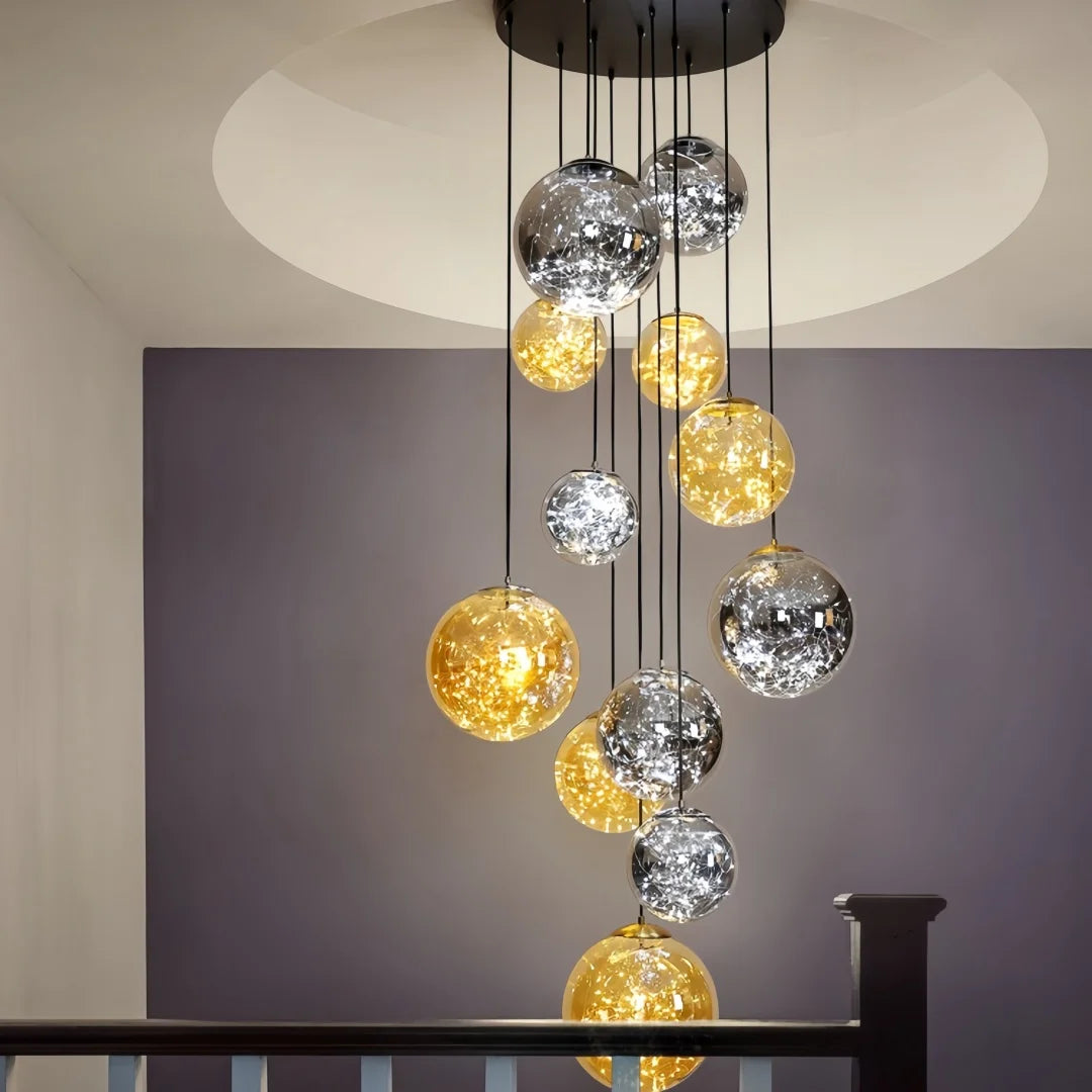 Modern Spiral Chandelier Indoor Light Living Room Villa — product photo 2 of 6
