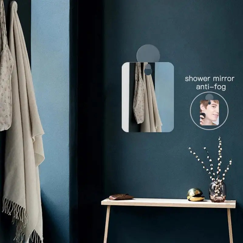 Acrylic Anti Fog Mirror Shower Shaving Fogless Mirror — product photo 4 of 6