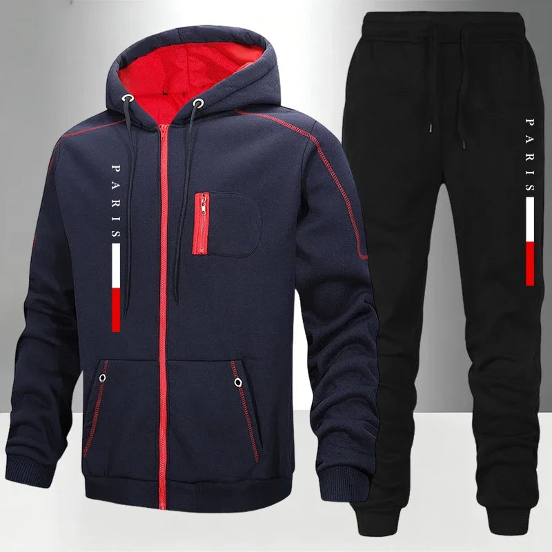 Autumn Winter Daily Casual Sports Tracksuit Outdoor Motorcycle — product photo 3 of 6