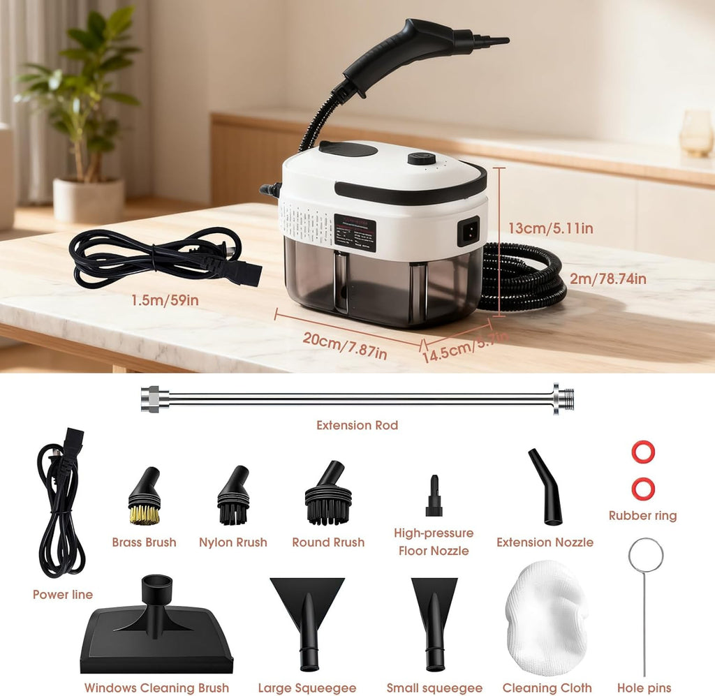 2500W Portable Steam Cleaner — product photo 3 of 12