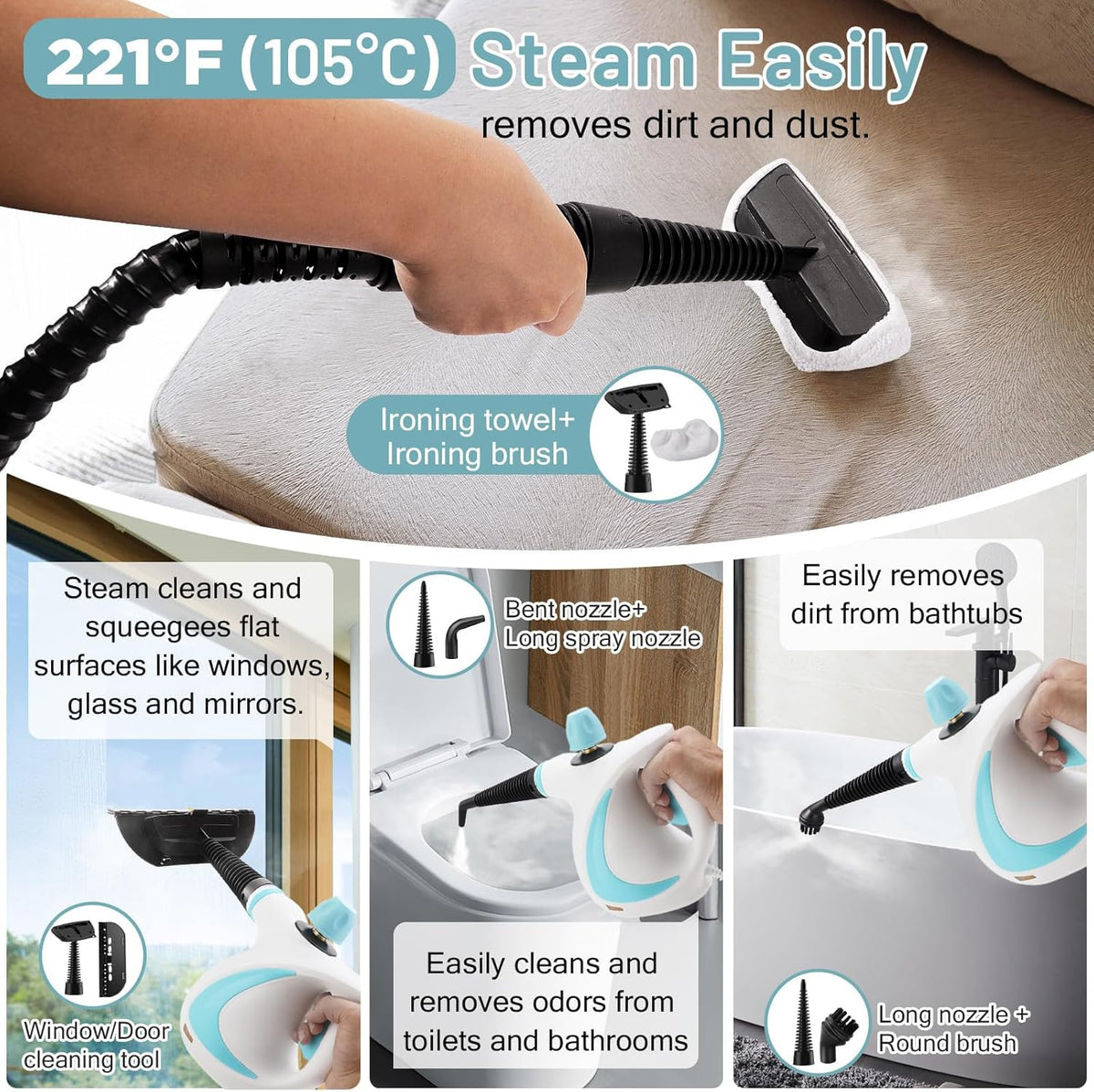 Handheld Steam Cleaner Portable — product photo 5 of 12