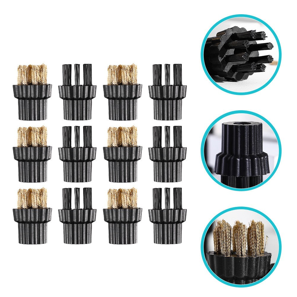 12Pcs Portable Steam Cleaner Brush Heads Durable Replacement — product photo 8 of 12