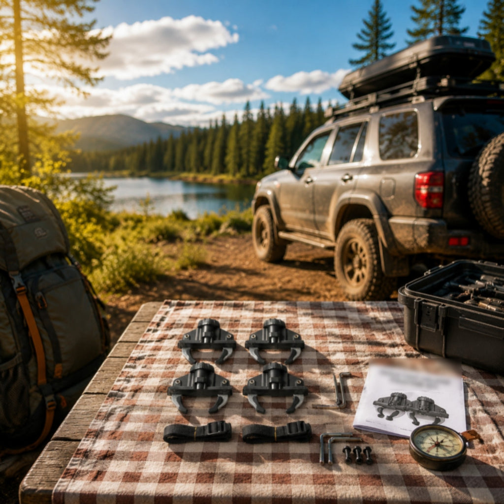 4 Pieces Roof Box Mounting Clamp with Strap — product photo 2 of 4