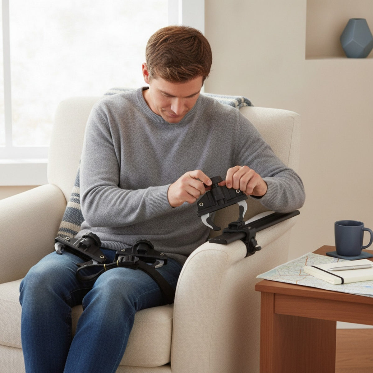 4 Pieces Roof Box Mounting Clamp with Strap — main product photo