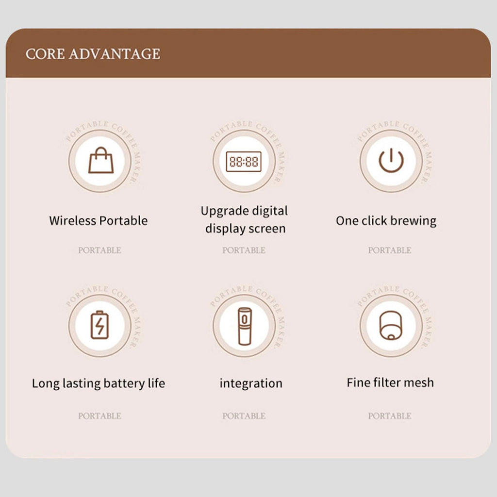 Portable Capsule Coffee Machine Self Heating Travel Coffee — product photo 10 of 12
