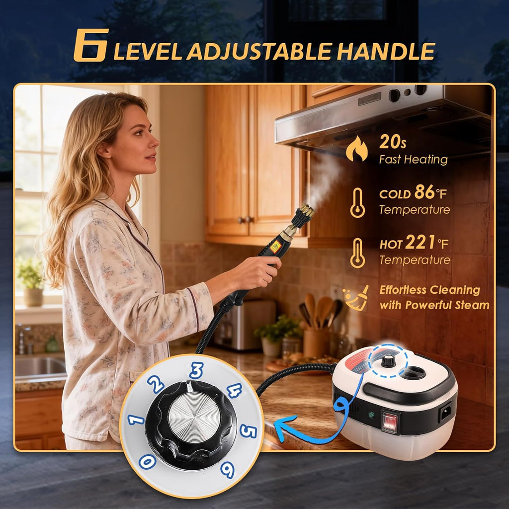 2500W Handheld Steam Cleaner — product photo 3 of 7
