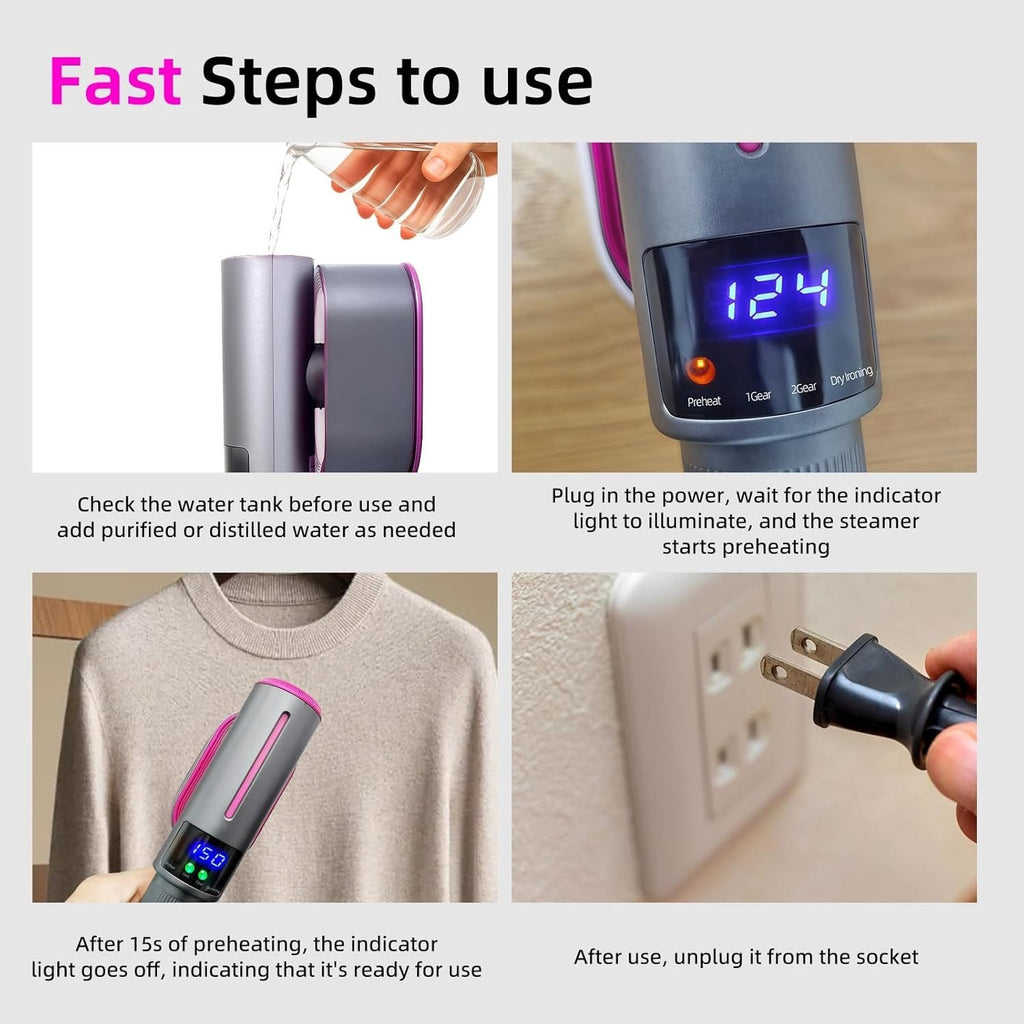 Handheld Steamer for Clothes — product photo 5 of 7