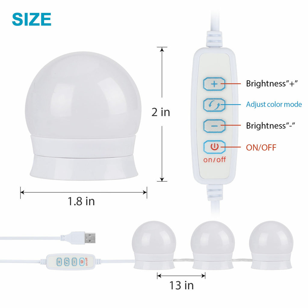 NEW 14PCS Make Up Mirror Lights Kit Bulbs — product photo 2 of 11