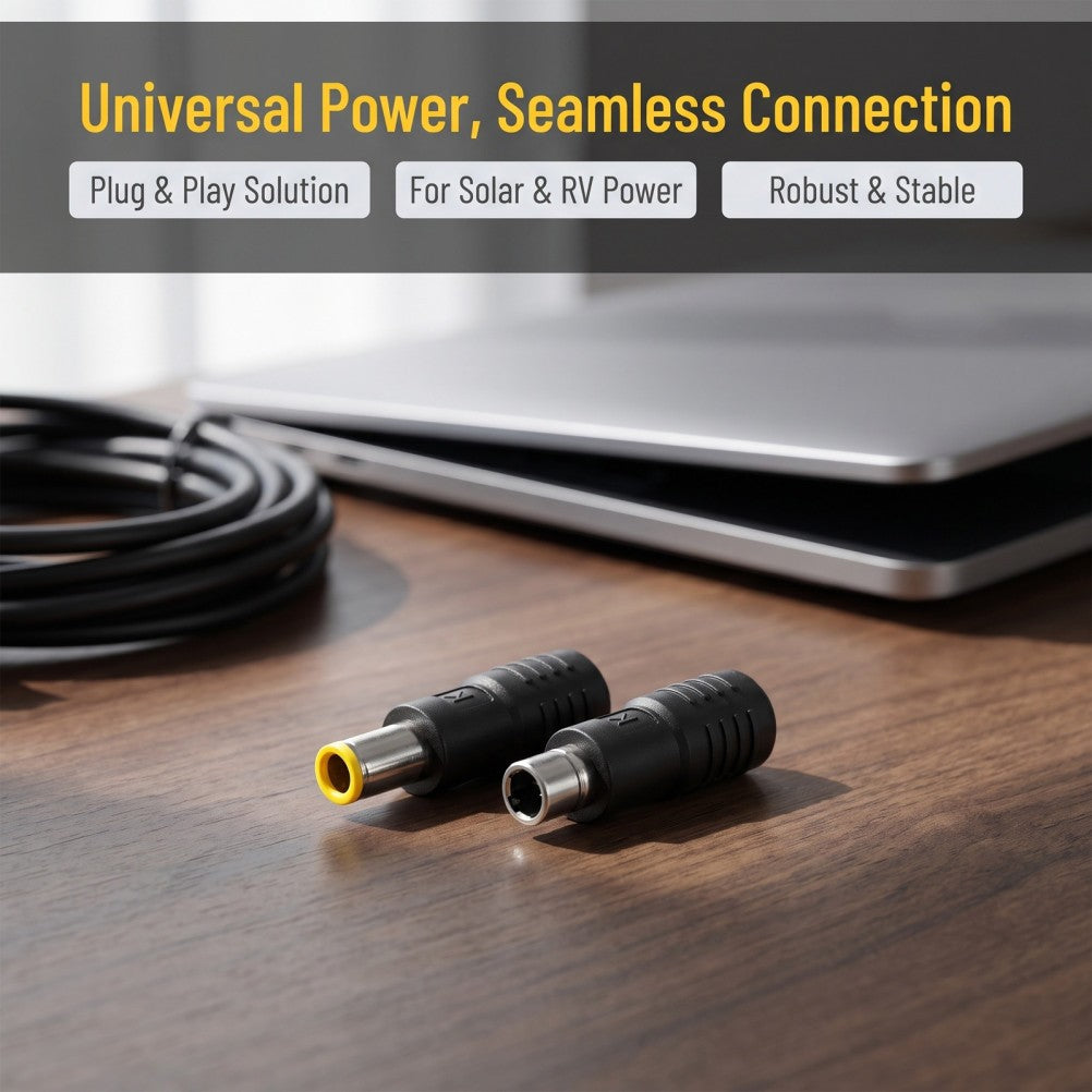 Set of 4 Solar Adapter Panel Dc Plug — product photo 4 of 7
