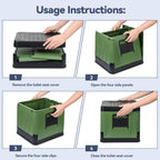 Portable Foldable Camping Toilet for Adult Large Travel — product photo 4 of 8