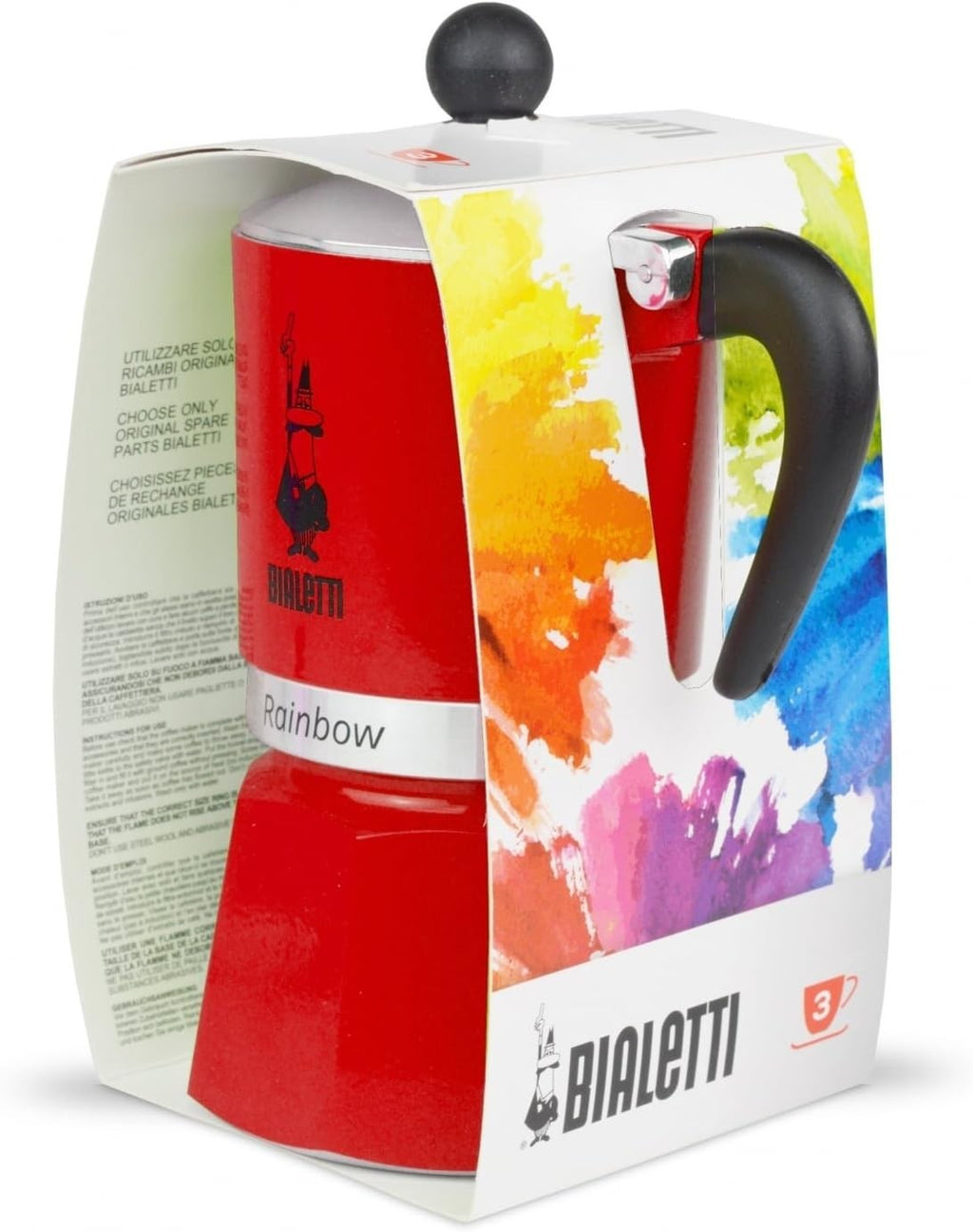 AINBOW 3-Cup Red Moka Pot Coffee Maker Portable — product photo 6 of 7